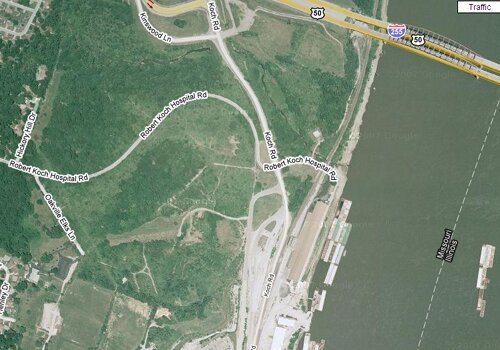 Koch Hospital by satellite