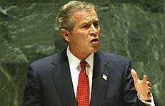 President Bush addresses the United Nations, Sept 12, 2002
